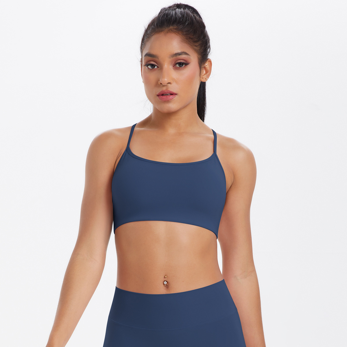 Cross-strapped Breathable Yoga Bra Vest 7112
