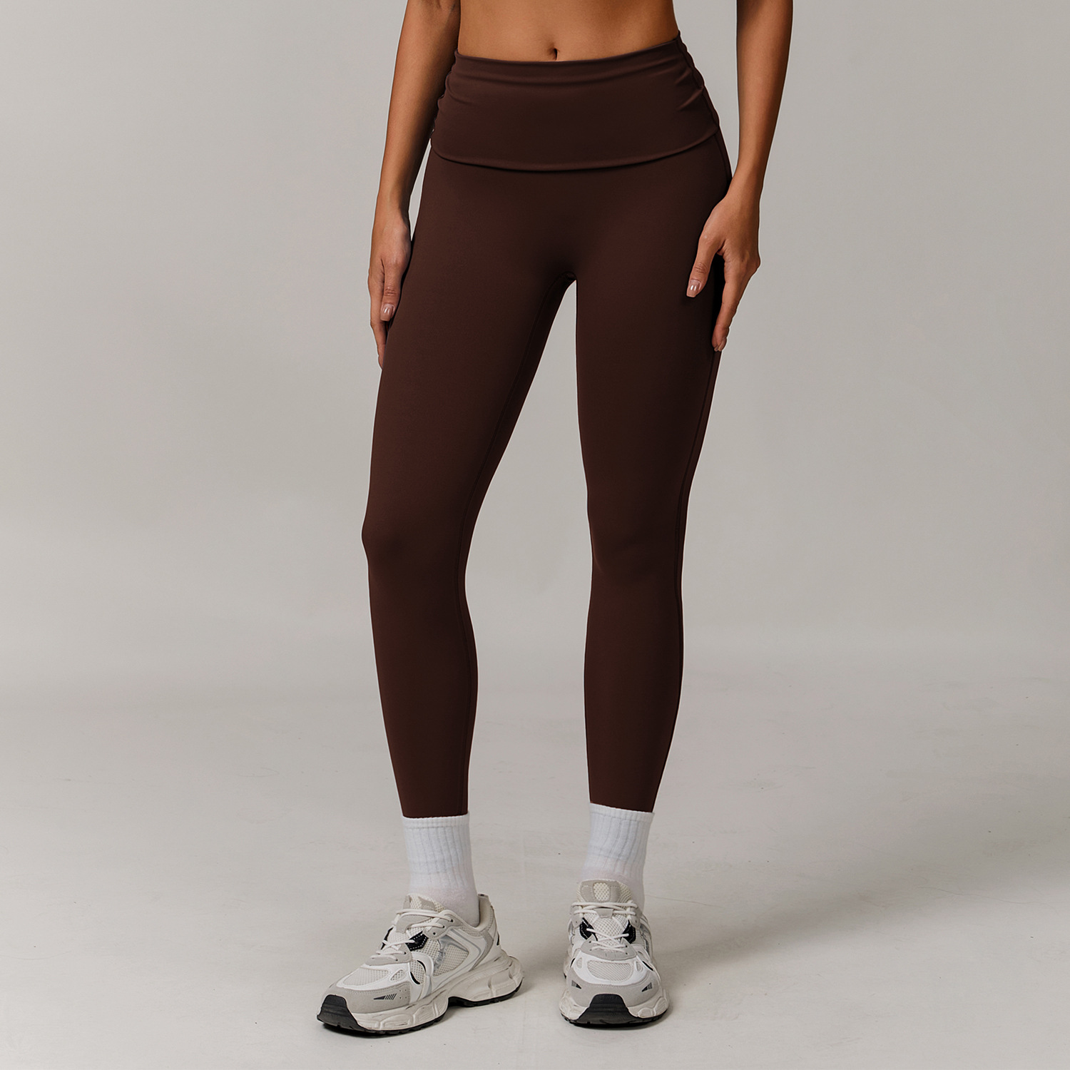 Flipped High-Waist Yoga Leggings 8998