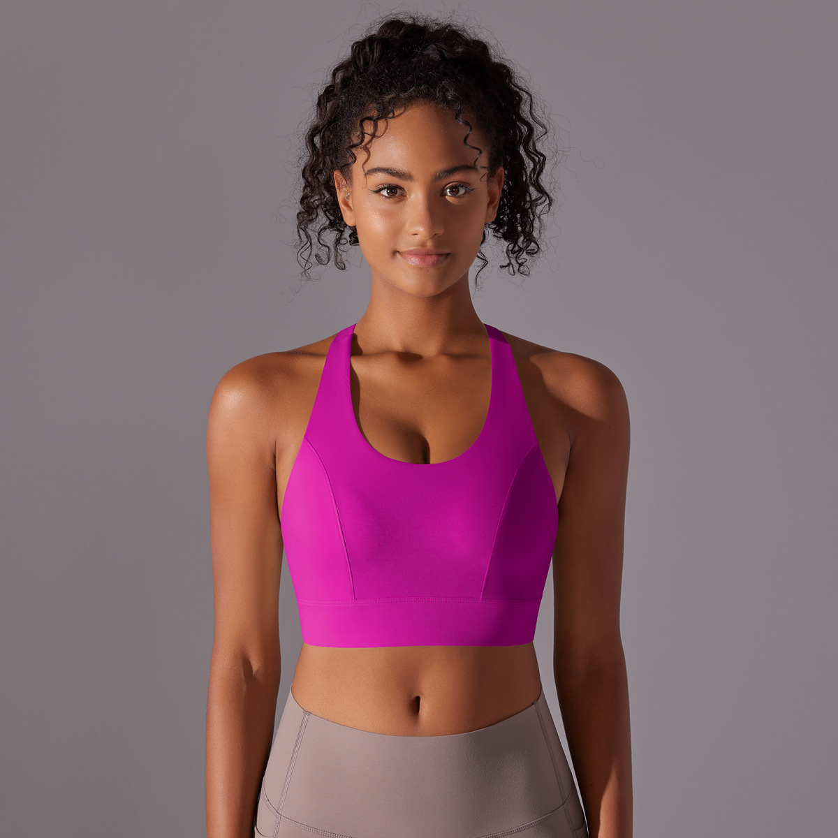 Seamless Back Buckle Shockproof Fitness Vest 7008