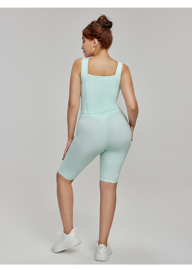 Plus-Size Solid Yoga Athletic Tank Top  DWB215005