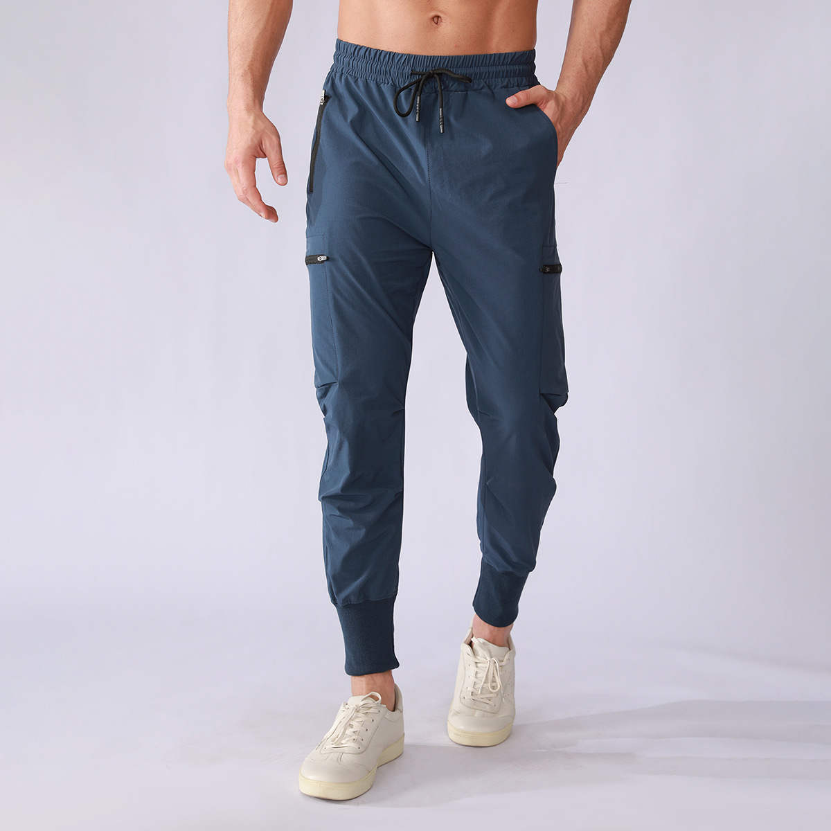 Men's Multi-Pocket Drawstring Long Pants CK128