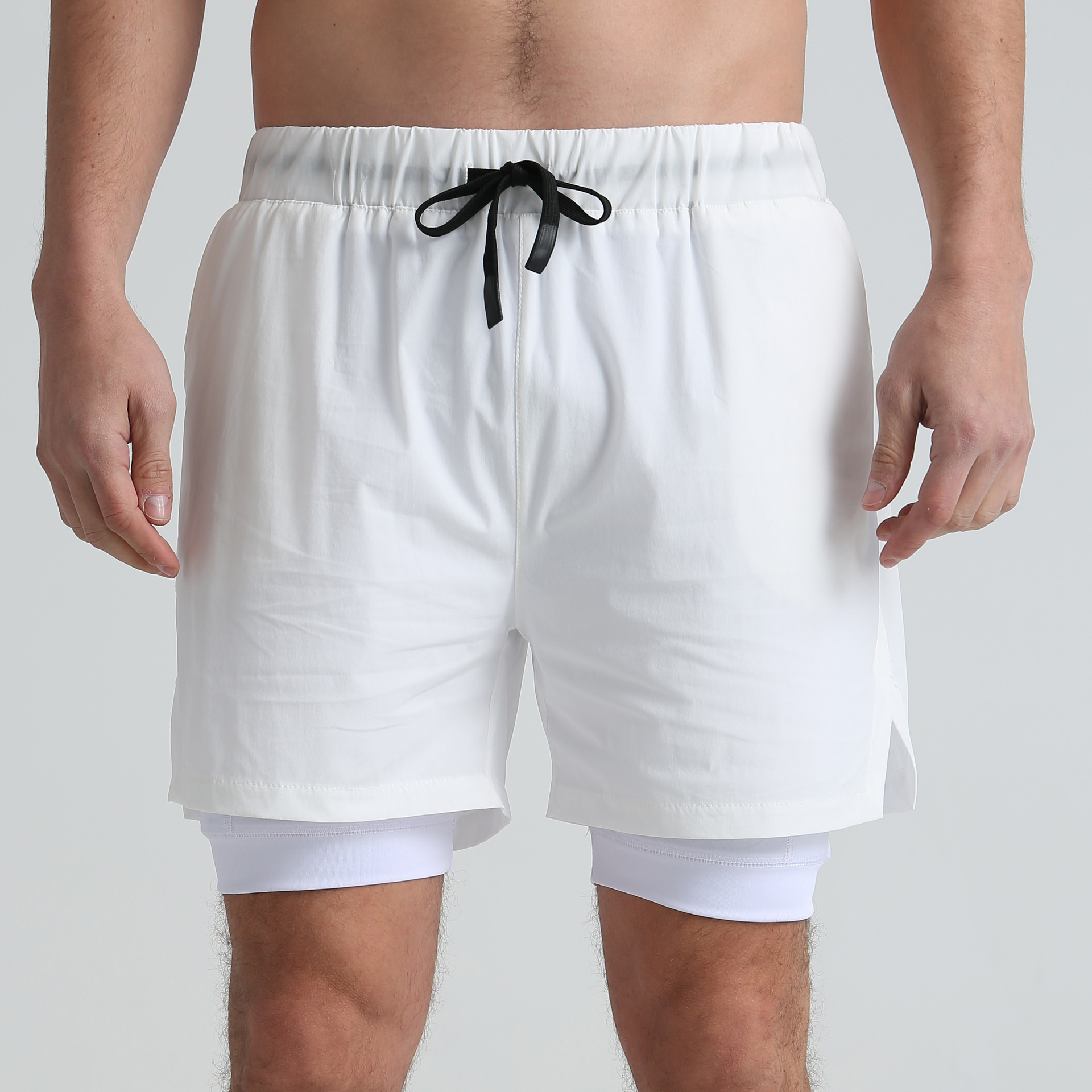  Men's Stretch Quick-Dry Lined Shorts SCDK1