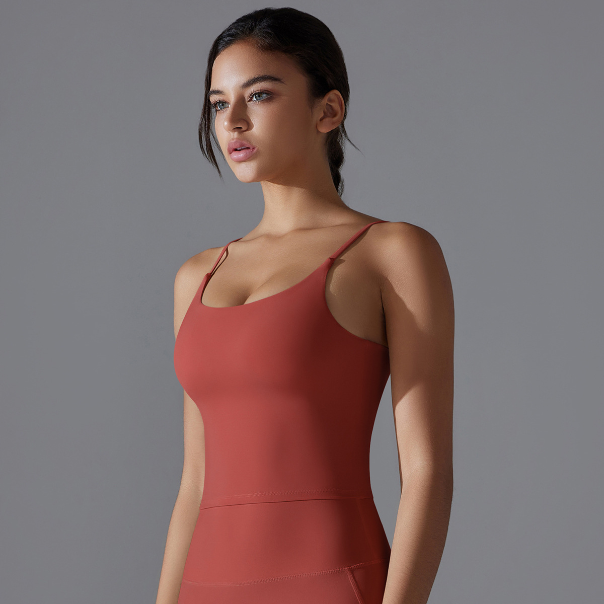 Halter Breathable Tight Yoga Wear Sports Running Bra 7052
