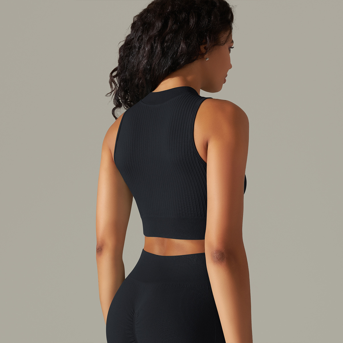  Sleeveless Zippered Vest Sports Fitness Wear 9310vest