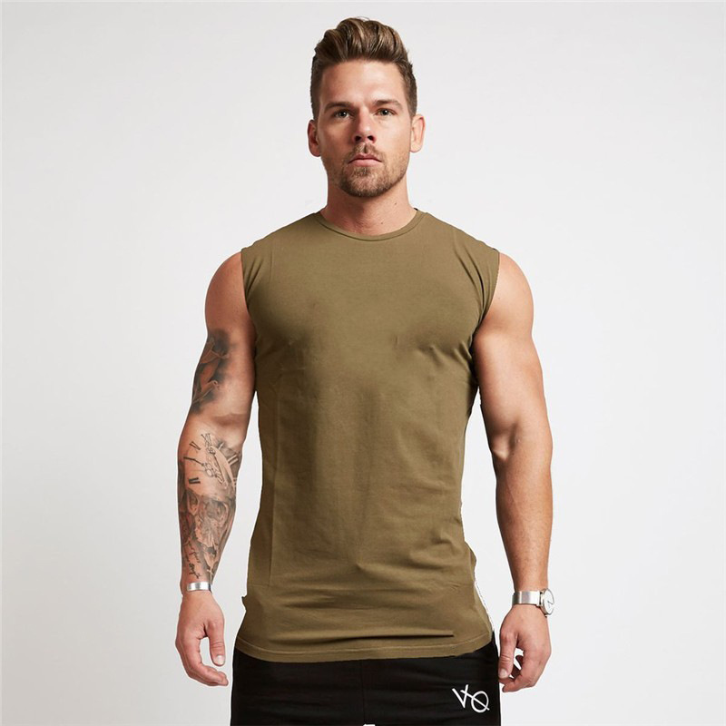 Men's Solid Color Sports Vest BX23