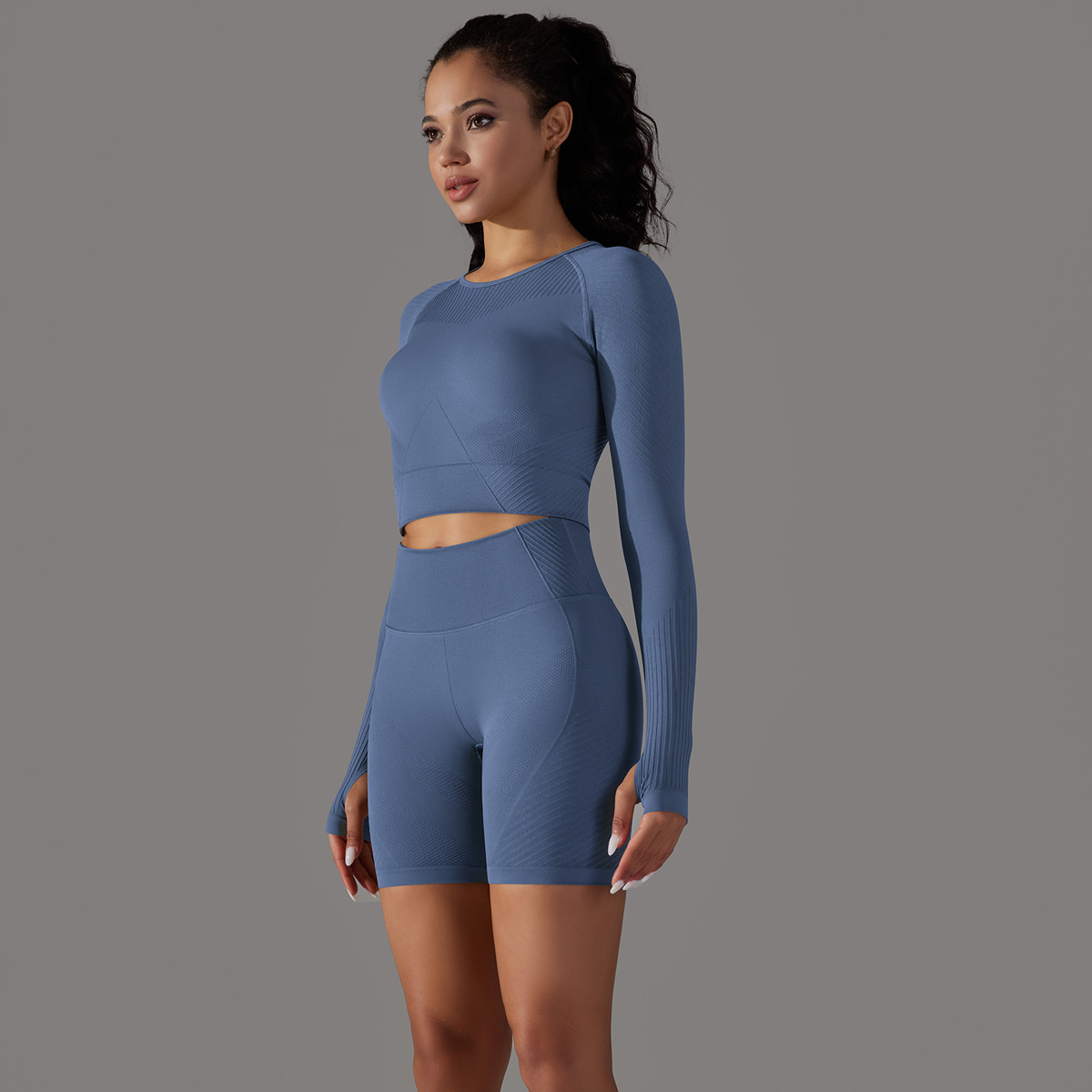  Long-Sleeve Round-Neck T-Shirt Sportswear Set 6623