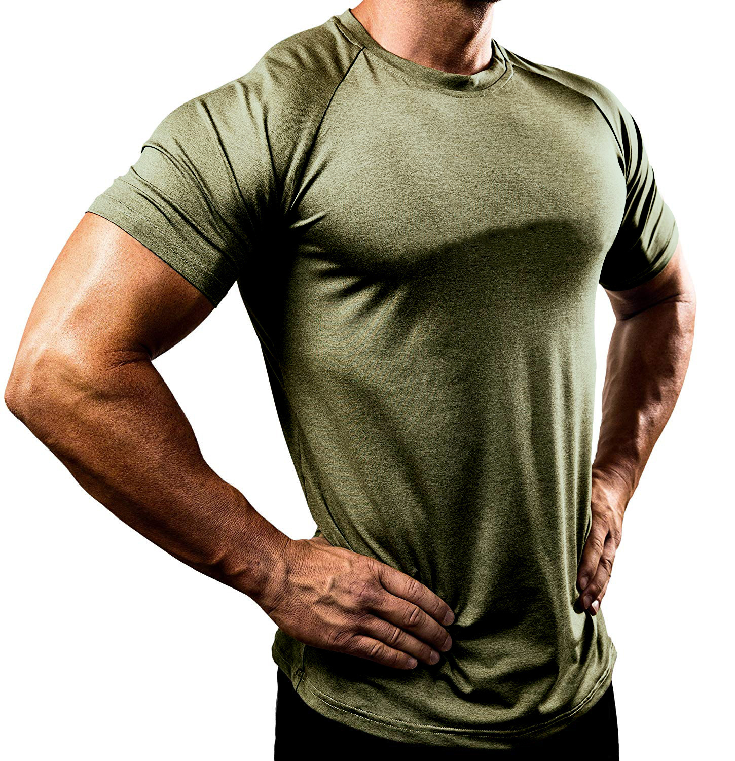 Men's Quick-Dry Breathable High-Elasticity Short-Sleeve Shirts LLZDDX 