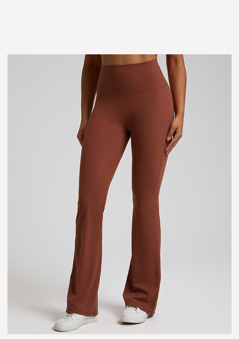 New Style Yoga Wide-leg Pants High-waisted Peach-hip Leggings SKL-LQ4069