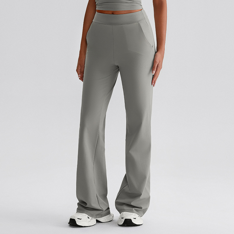 Side-pocket Leggings Flared Wide-leg Sports Yoga Pants SKL-LQ8027