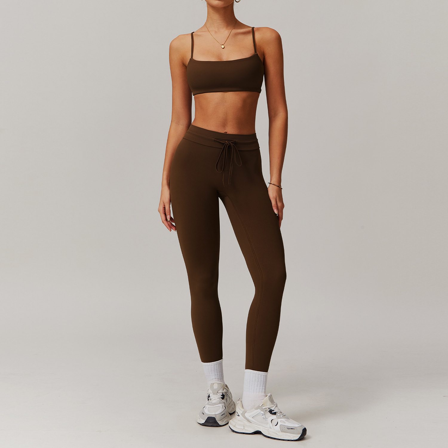 Off the shoulder Bra Yoga Set 5034