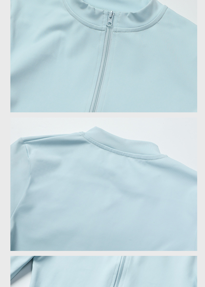 Zipper Yoga Jacket Crop Tight Yoga Sports Cycling Pants Yoga Set SKL-LQ0322
