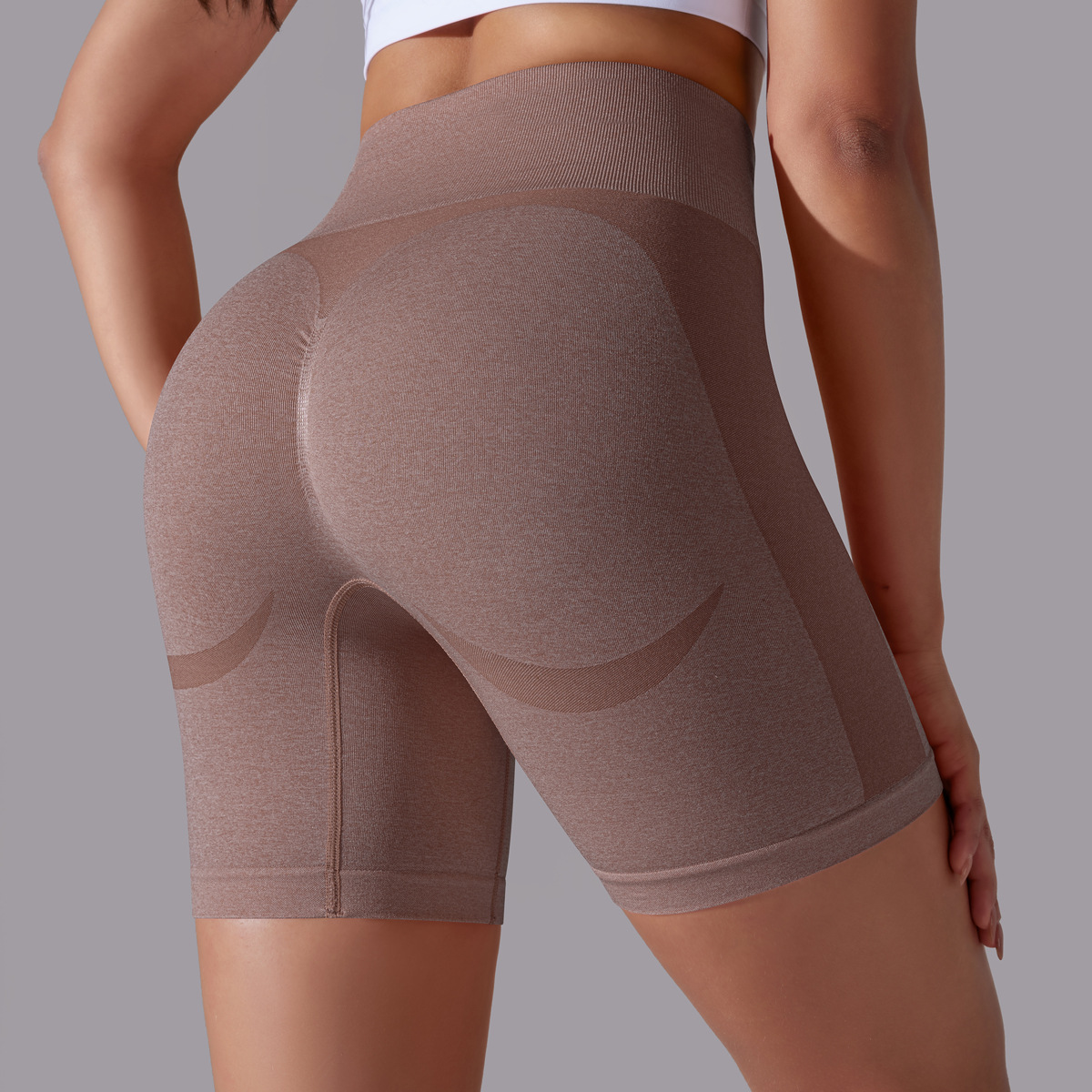 High-waisted Hip-lifting Running Tight Shorts 6641