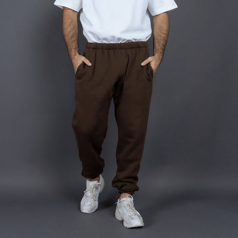  Men's Fleece-Lined Loose Fit Cuffed Long Pants CK822