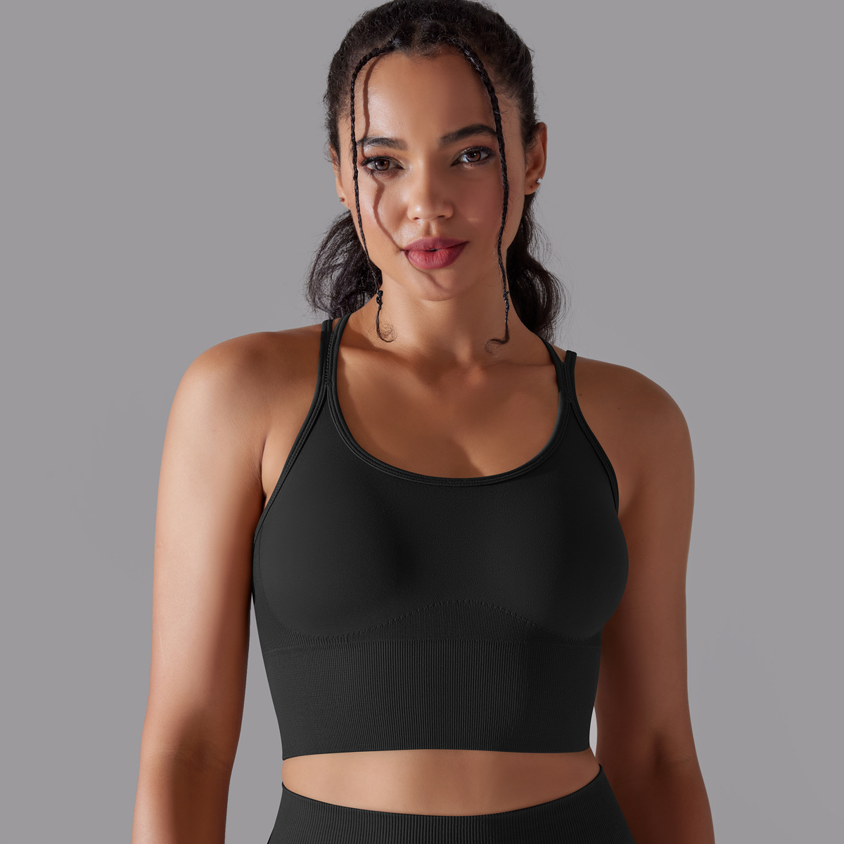  Crisscross Straps Yoga Bra Quick-dry 6632vest