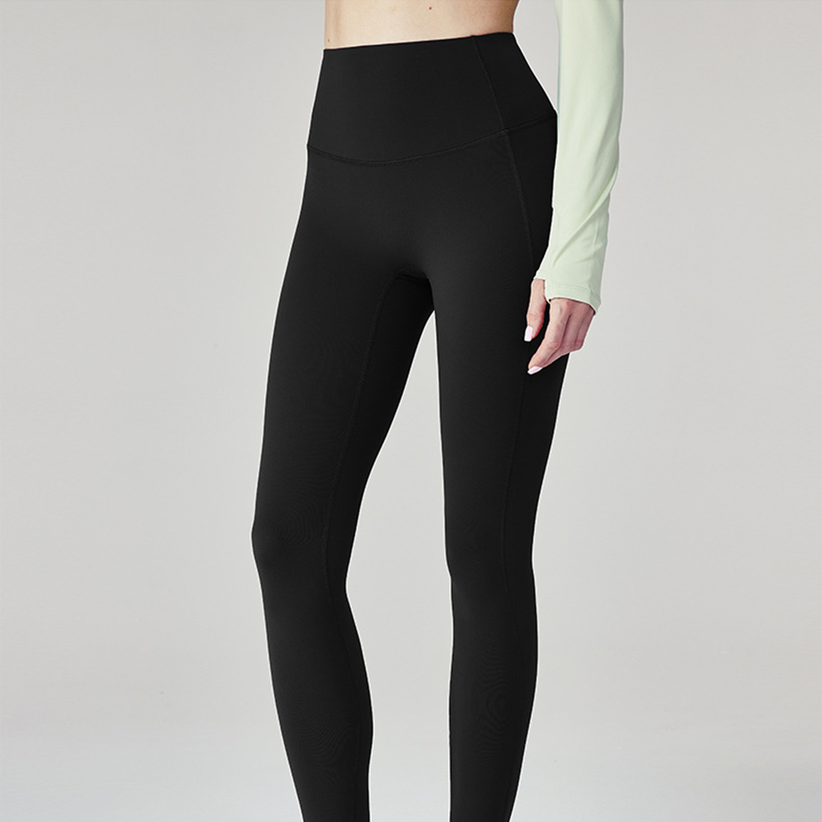 High-Waisted Fleece-Lined Butt-Lifting Yoga Leggings DWPS124107