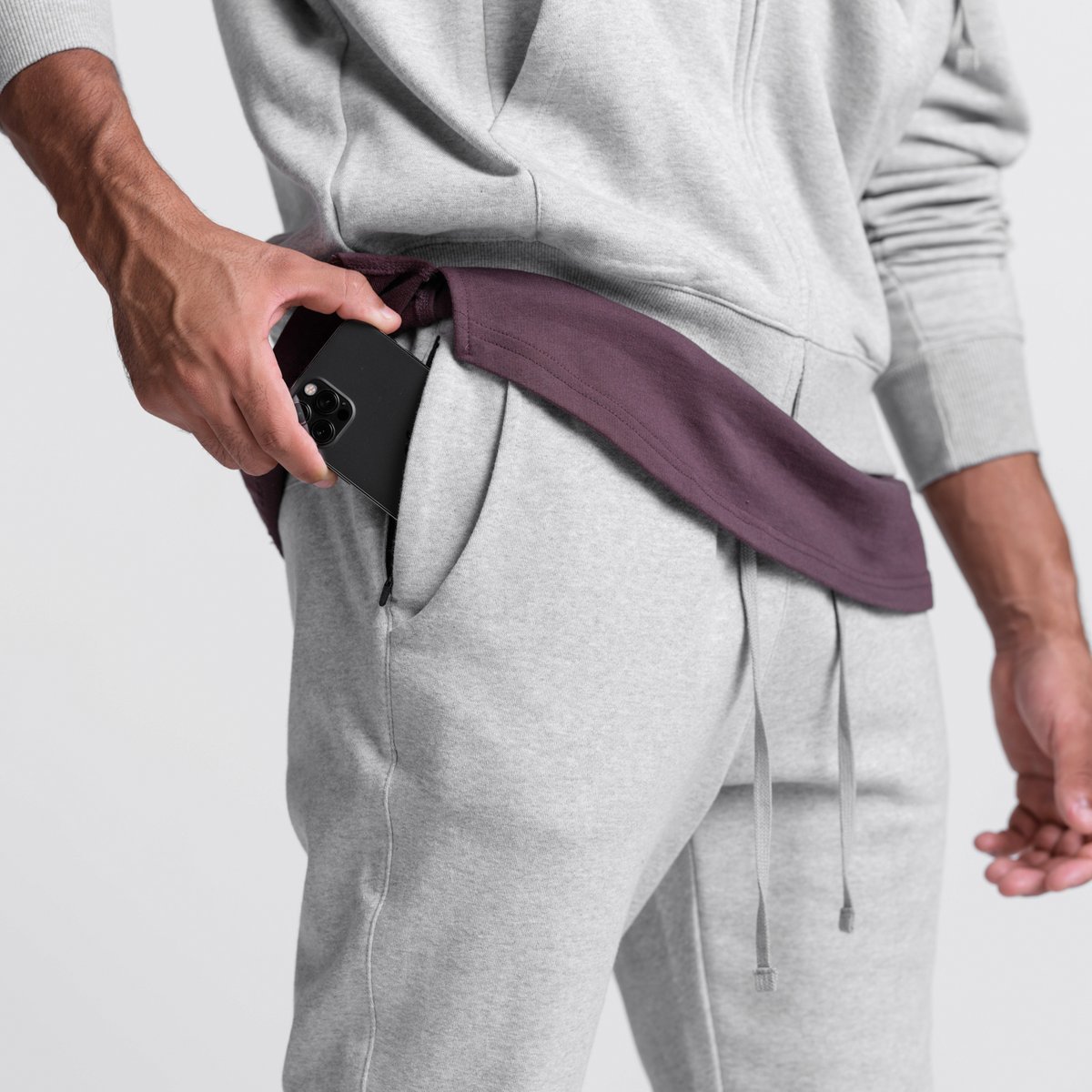 Men's Stretch Loose Fleece-Lined Joggers CK2006