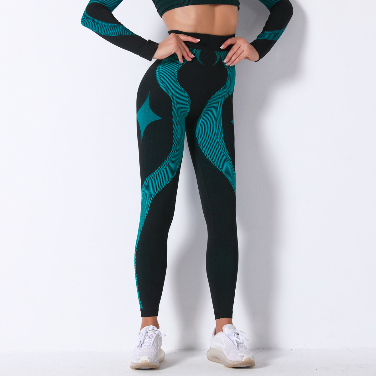  High-Waisted Hip-Lifting Stretchy Tight Yoga Pants 9185
