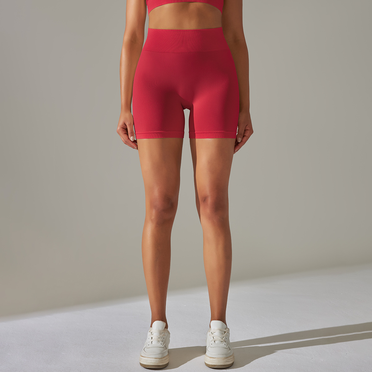 High-waisted Abdomen-toning Tight Sports Shorts 6610shorts
