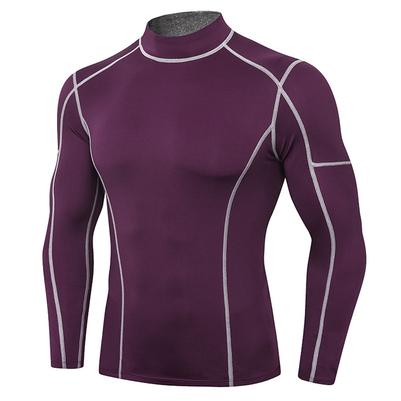 Men's High Elastic Tight & Quick Dry Long Sleeve Tops 01506