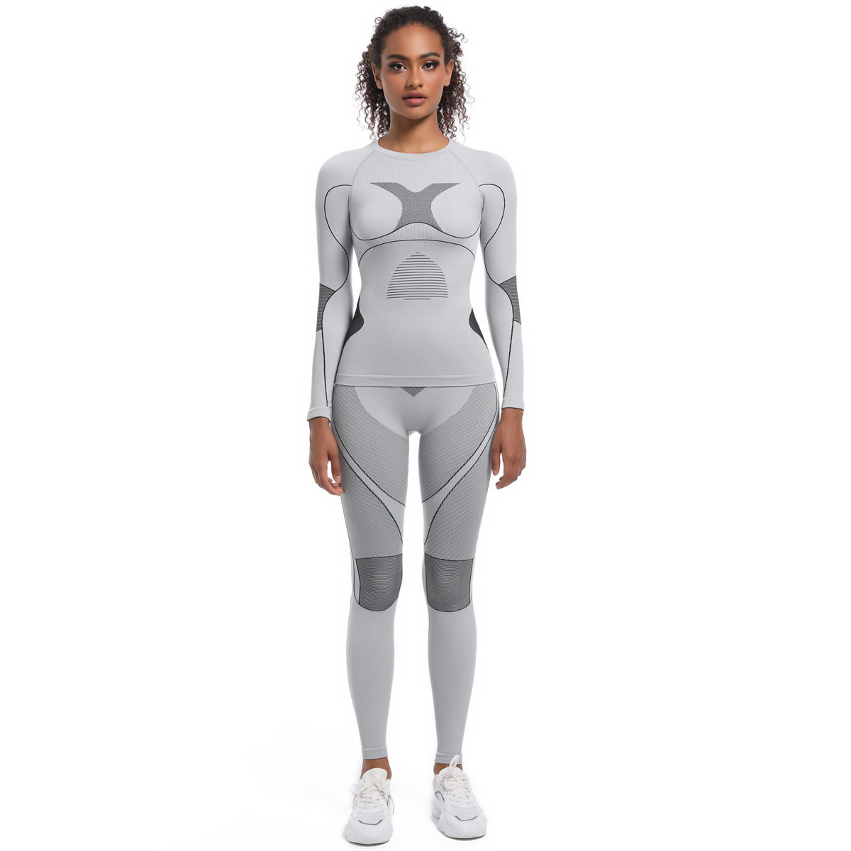  Long-Sleeve Yoga Wear for Women Outdoor Cycling Set 6675