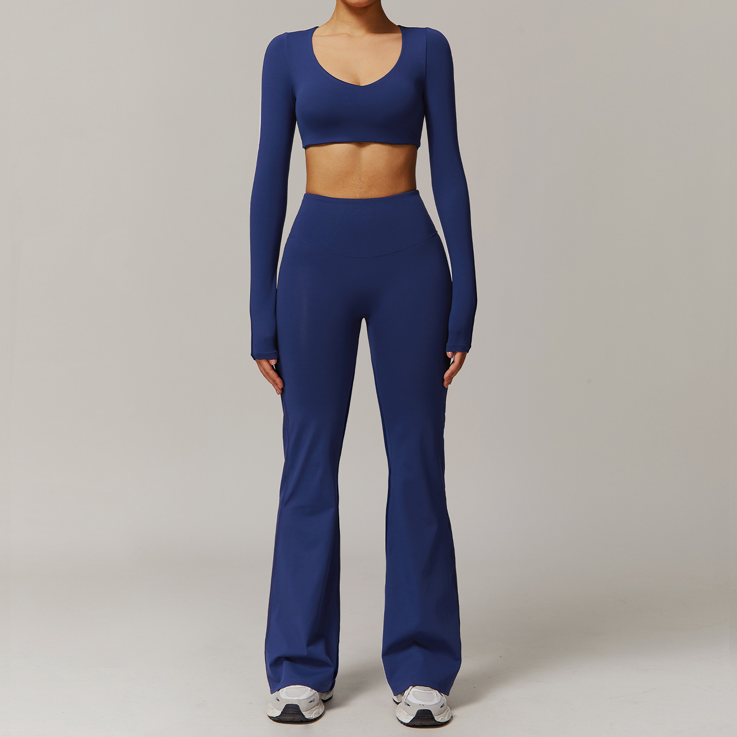 Quick Dry Tight Yoga Long-Sleeved top Set 9172