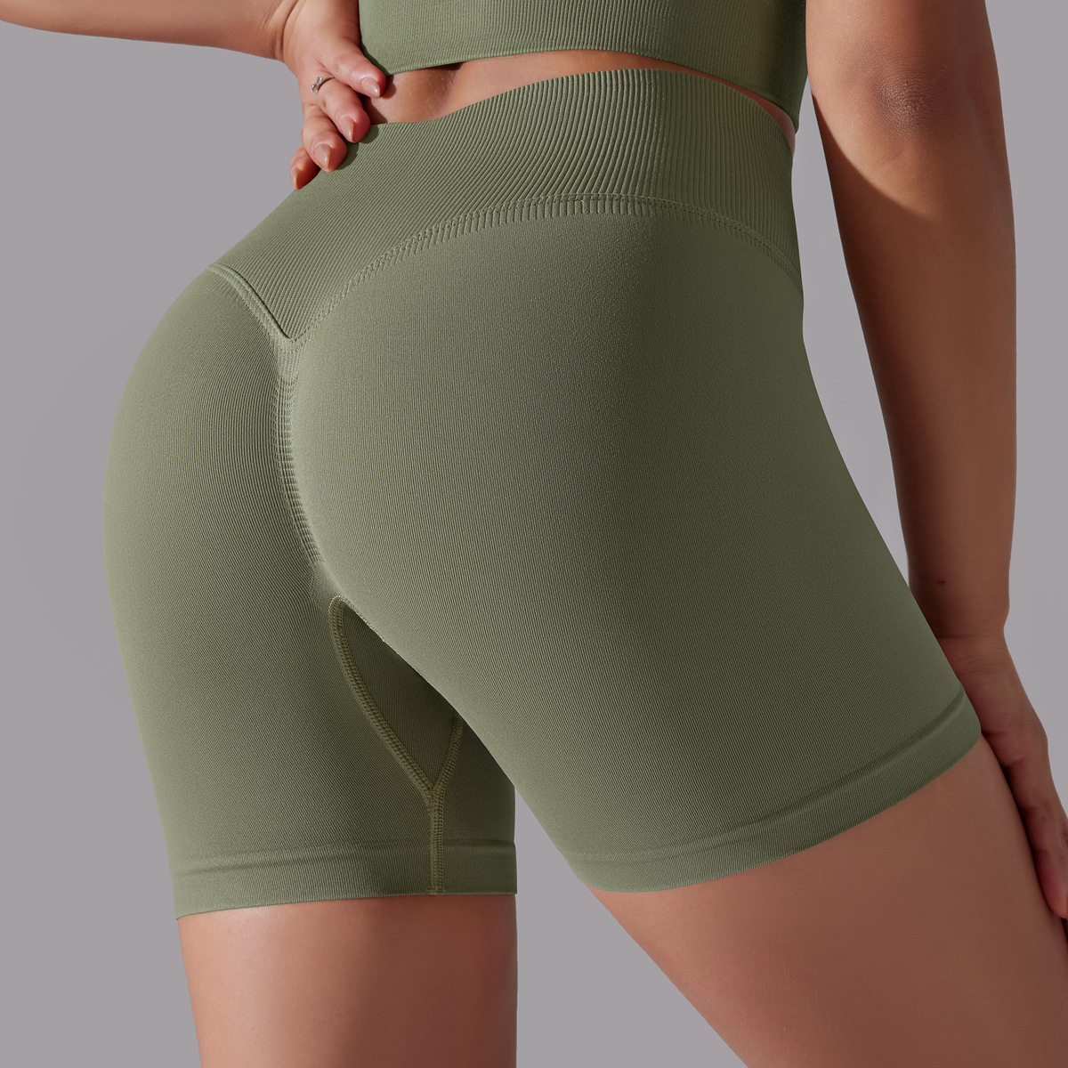 High-waisted Hip-lifting Seamless Quick-dry Tight Pants 6632