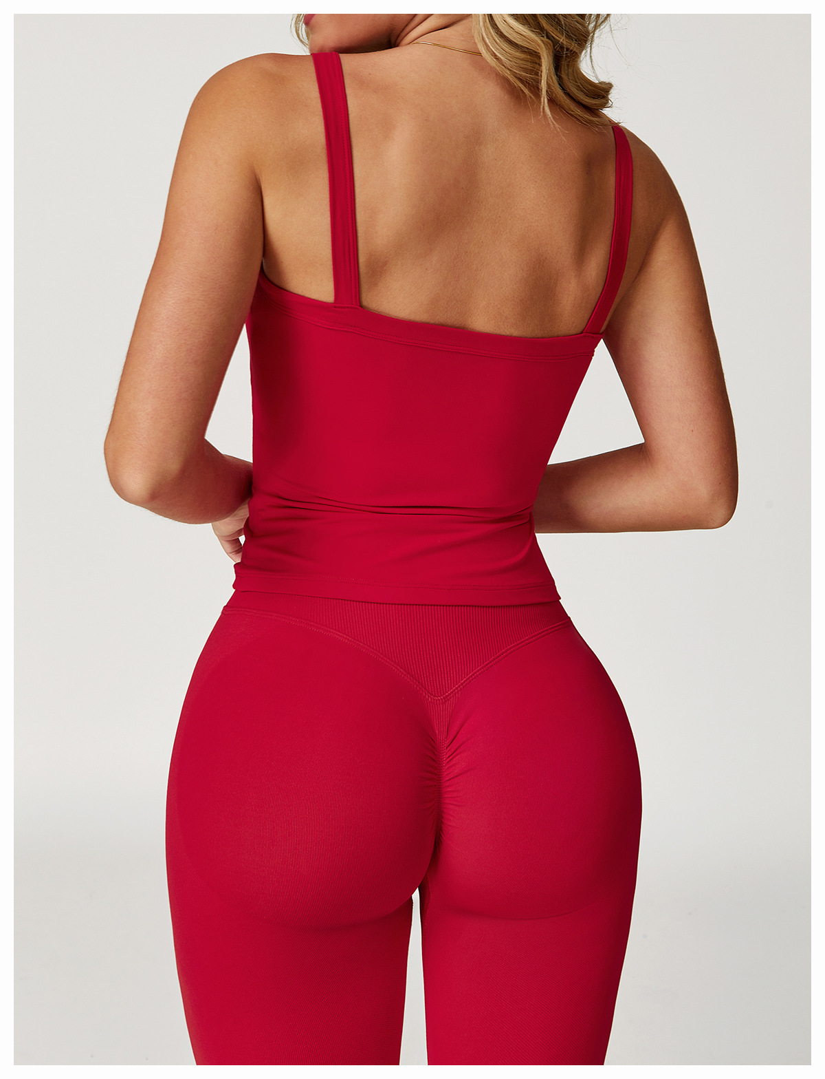 Soft Fabric Slim Wide Hem Yoga Vest 5036