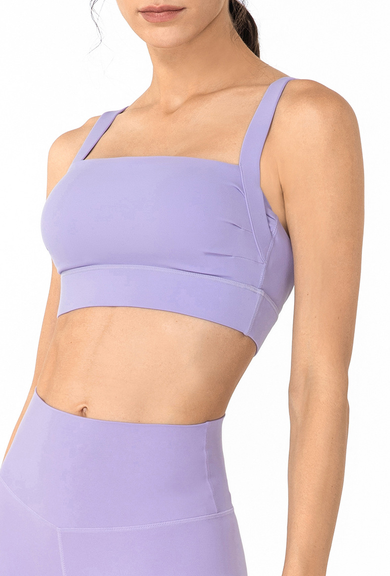 High-Elastic Shoulder Straps Backless Sports Bra DS145