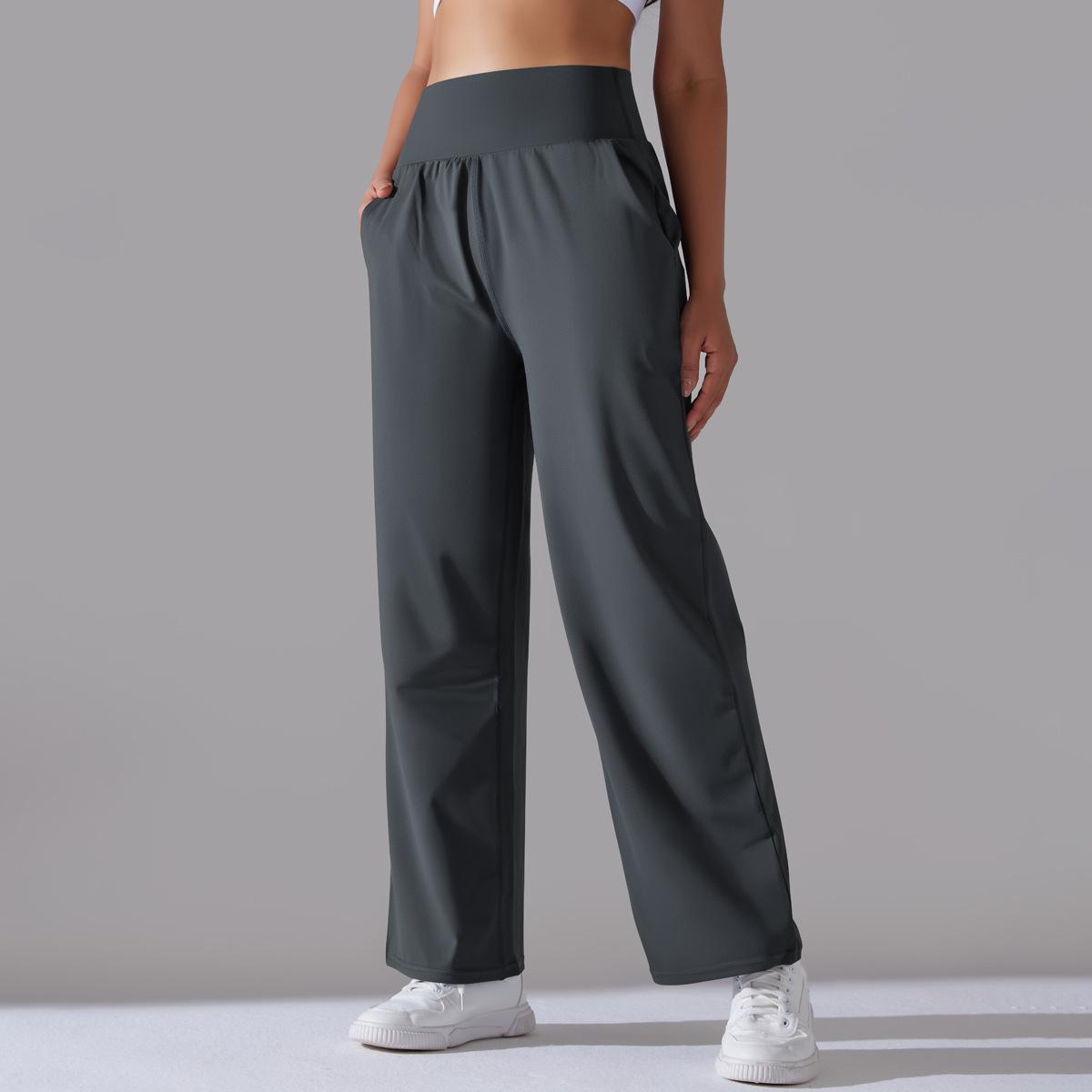 High-waisted Yoga Sports Wide-leg Pants 6639