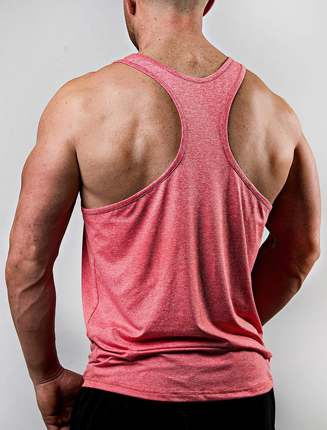 Men's Solid Color V-Neck Sleeveless Top ZDBX01