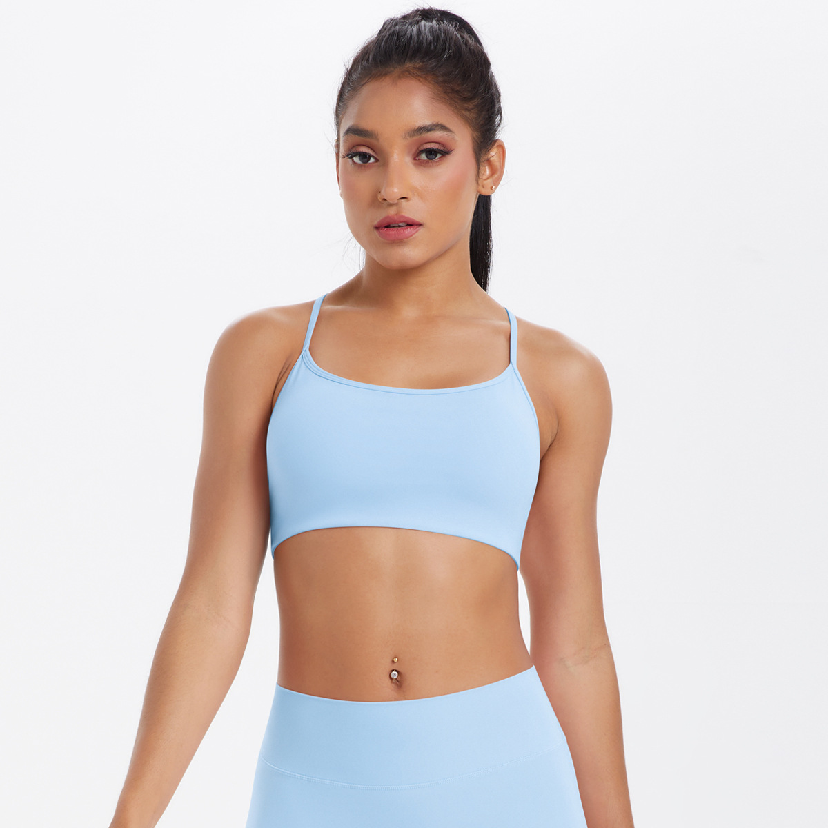Cross-strapped Breathable Yoga Bra Vest 7112