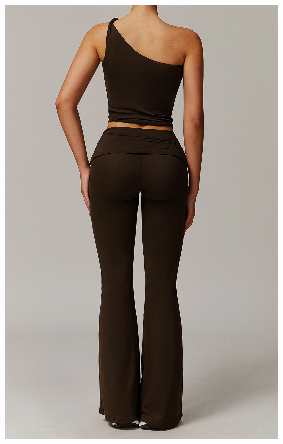 One-shoulder Vest Yoga Set 9152