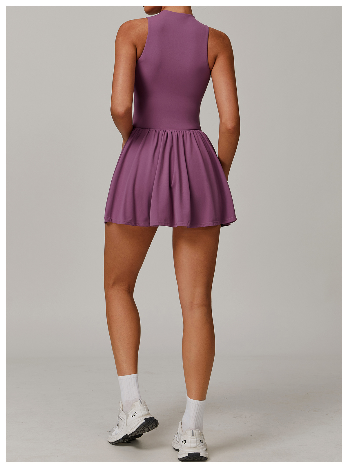 Soft Fabric Mock Two Pieces Tommy Control Tennis Dress 9094