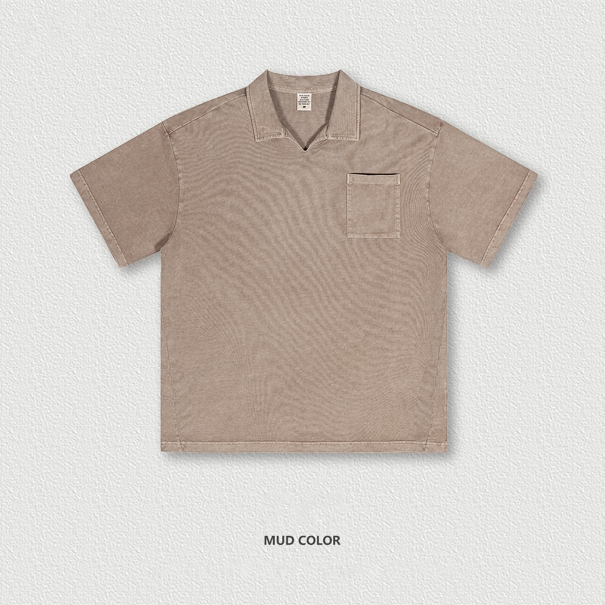  Spring Summer Washed Polo Short Sleeve BES1996
