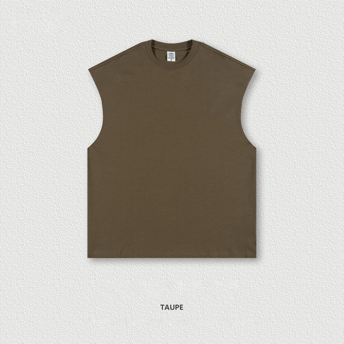 Earth Tone Street Loose Sleeveless Tank Top BES1501
