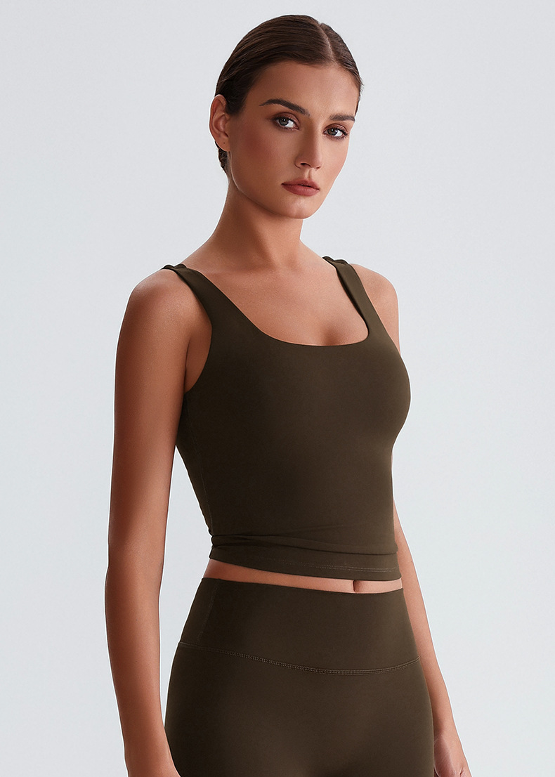 Vest Fitness Beautiful Back Bra Long Suspenders With Chest Pads SKL-LQ8011