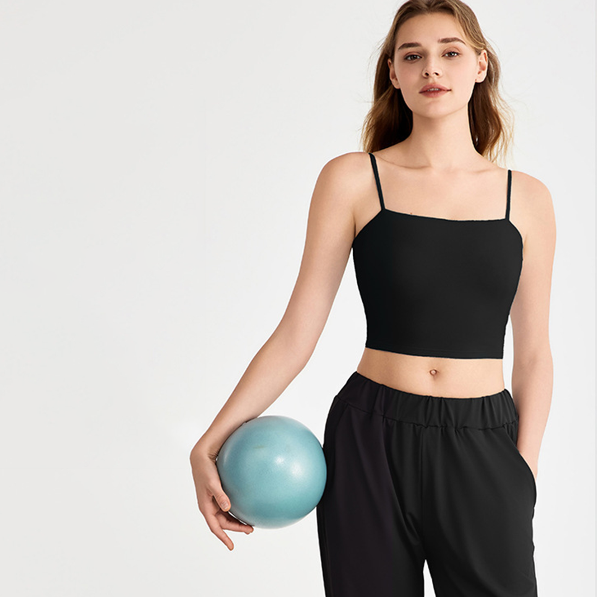 Simple Solid Color Yoga Sling Tank Top DWC115165