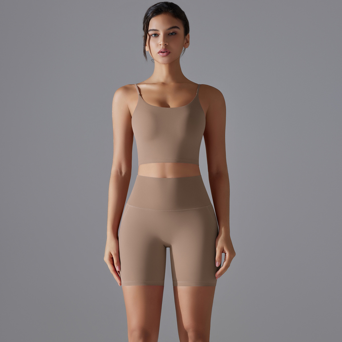  Hip-Lifting Tight Shorts Bra Set 7003