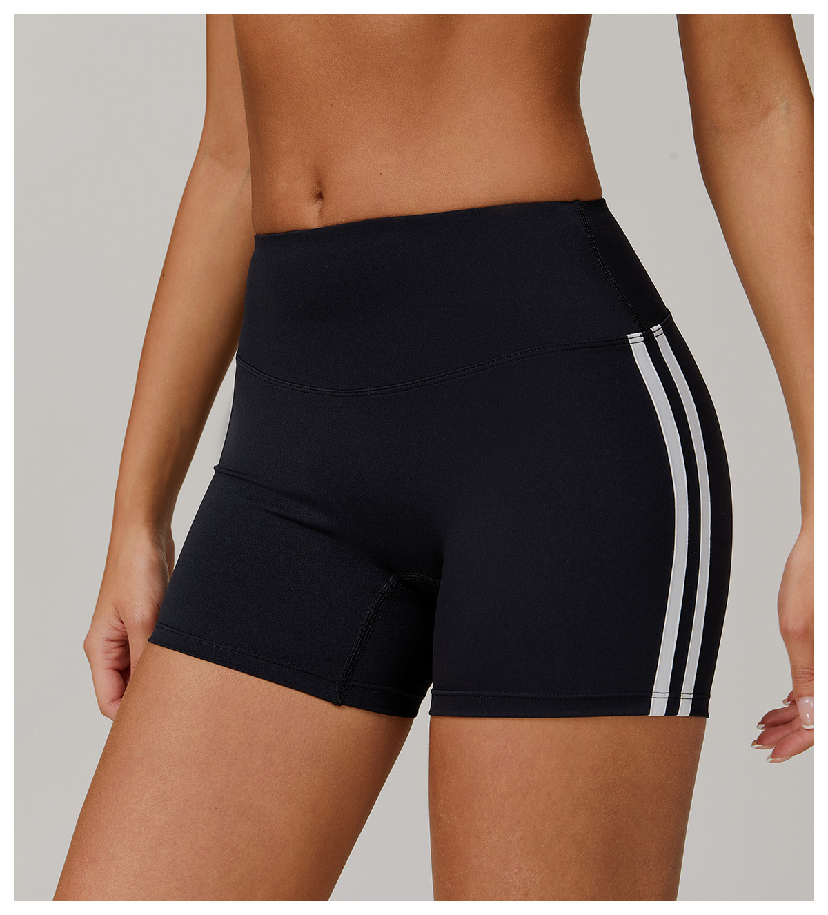 Naked feeling High waisted Tightening and Butt - lifting Yoga Shorts 3020