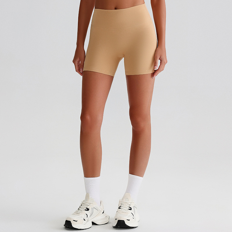 High-waisted Three-quarter Pants Seamless Slimming Fitness Shorts SKL-LQ8005