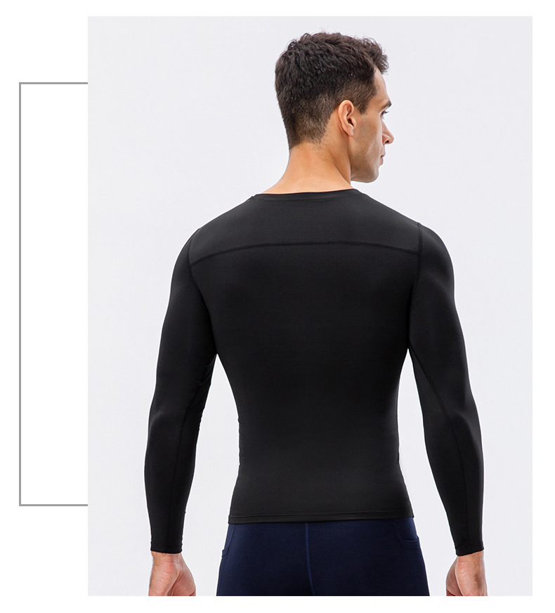 Men's High Elasticity Quick-Dry Sports Long-Sleeved Shirt 11515