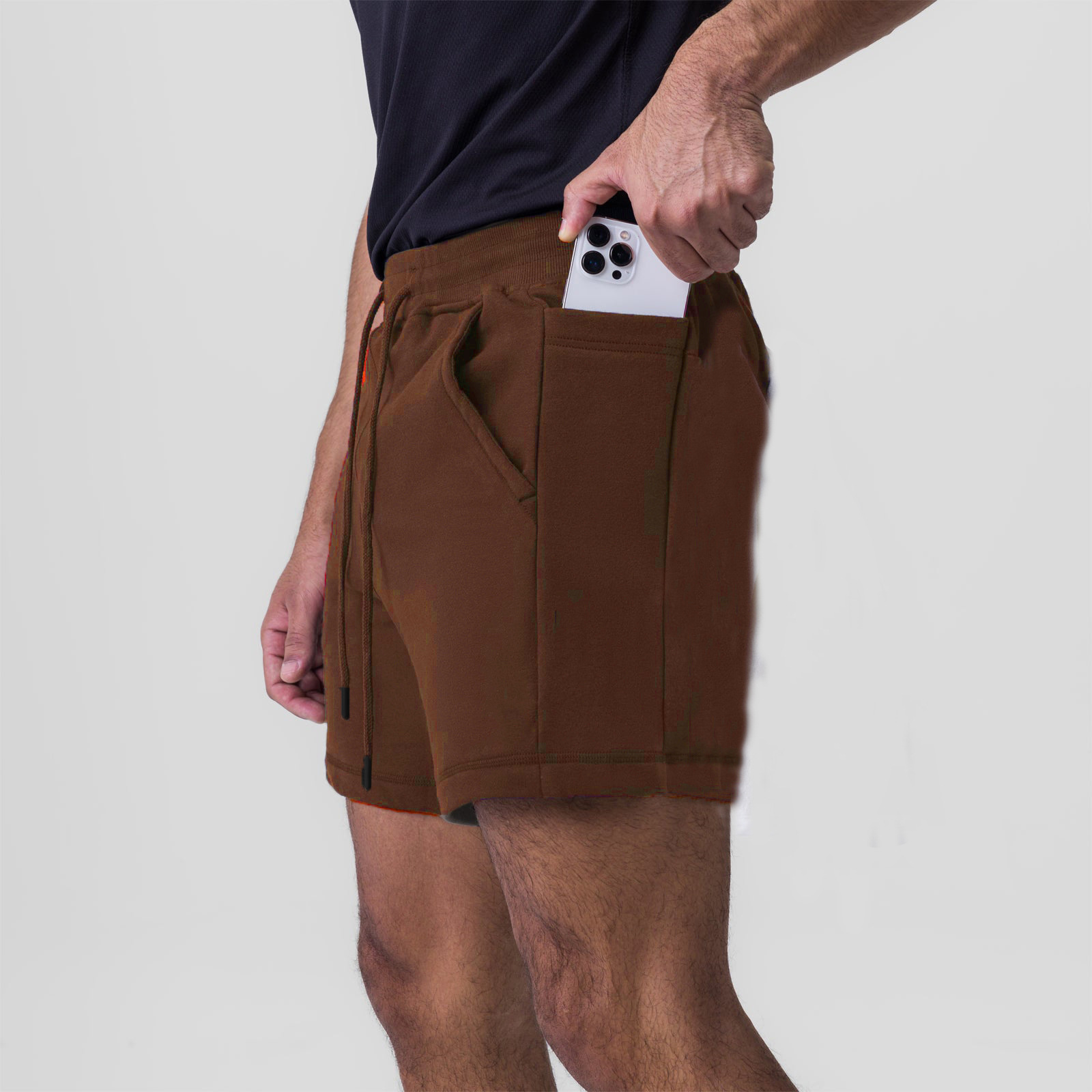 Men's Cotton Breathable Above-Knee Shorts MQDK624