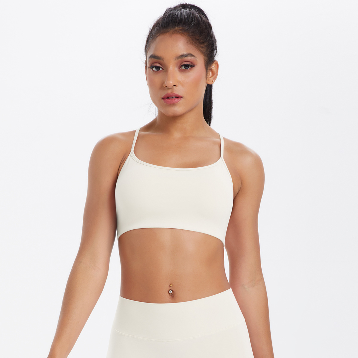Cross-strapped Breathable Yoga Bra Vest 7112