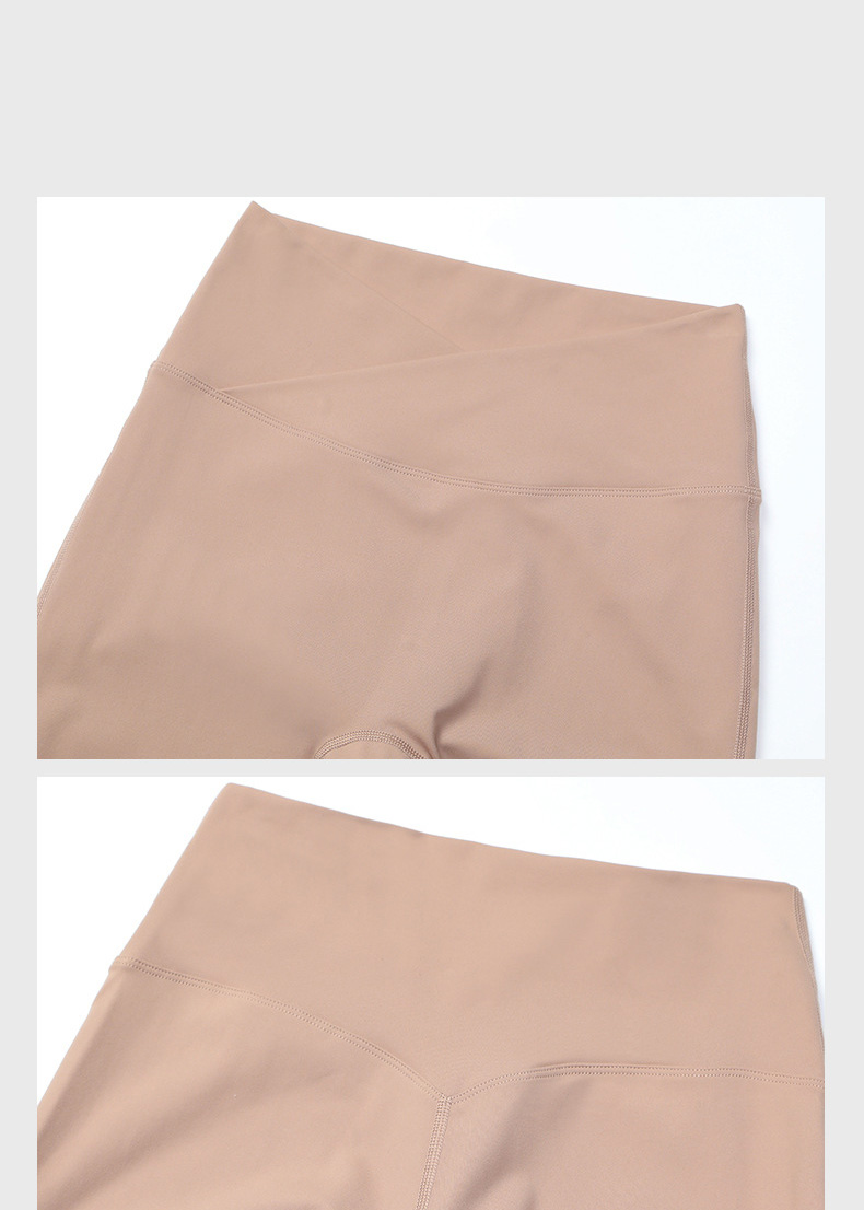 Crossed Waists Yoga Pants Breathable Flared Leggings SKL-LQ8007