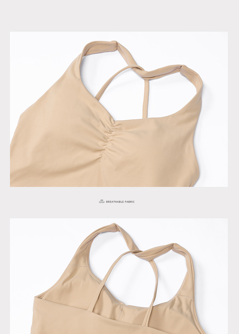  High-waisted Tight-fitting Nude Wide-leg Leggings And Beautiful Back Yoga Wear SKL-LQ8958
