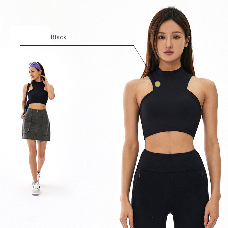  Beauty Fitness Yoga Wear for Women Zipper Bra SKL-FNK6601