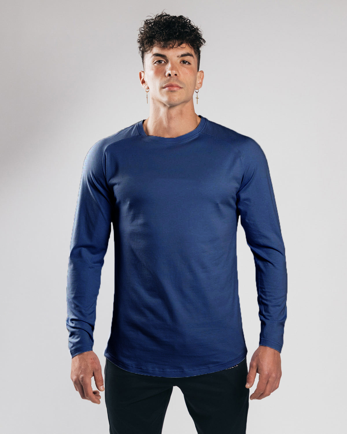 Men's Stretchy Cotton Long Sleeve T-Shirt CX905