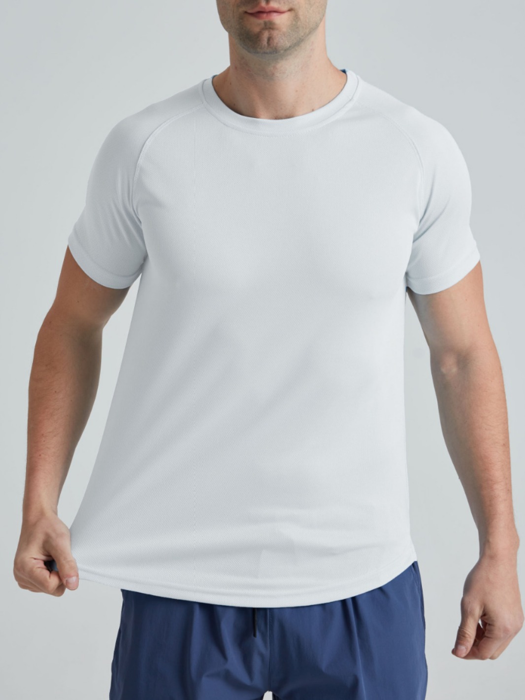 Men's Mesh Breathable Quick - Dry Sports Short - Sleeved Shirts 23-TX218