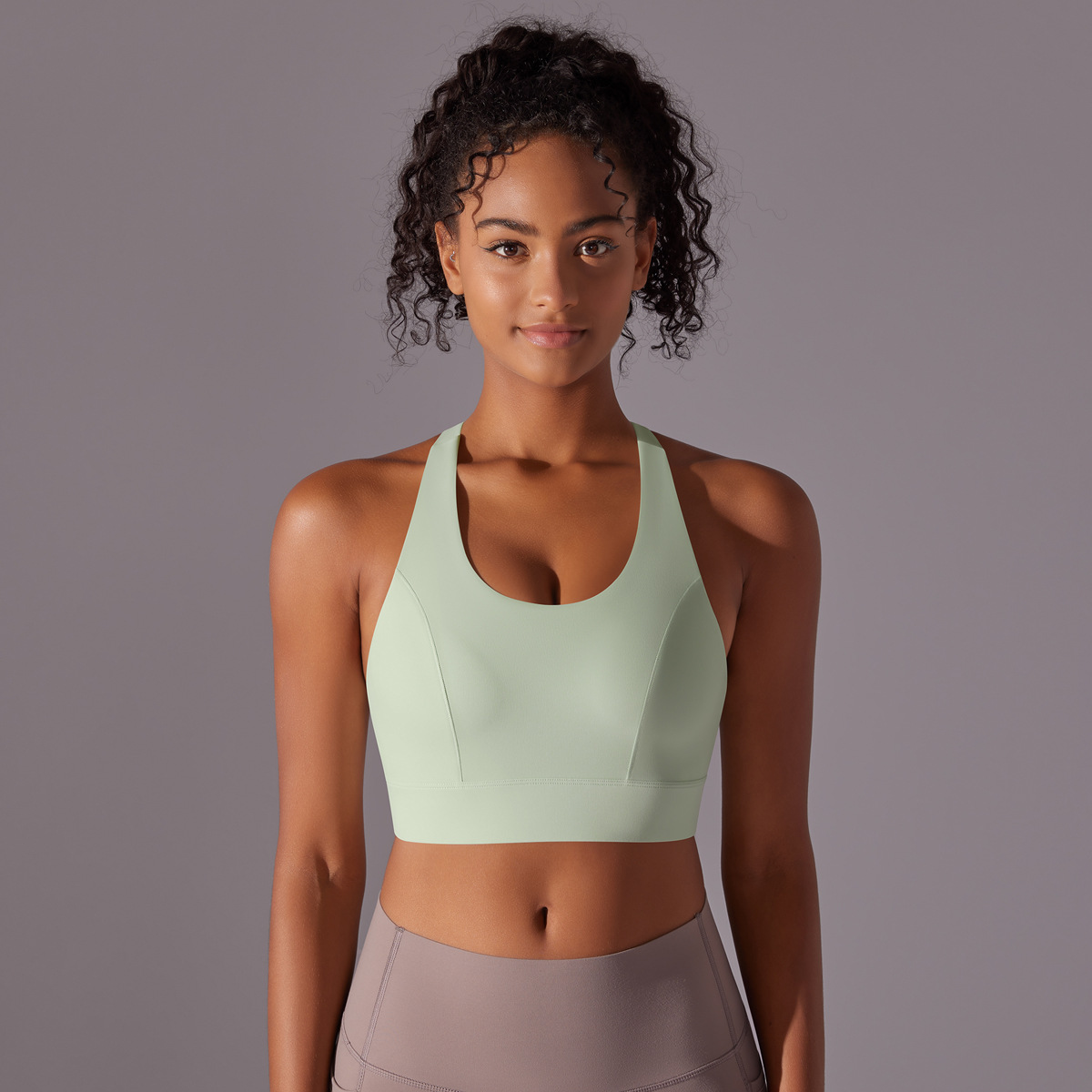 Seamless Back Buckle Shockproof Fitness Vest 7008