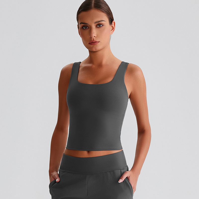 Vest Fitness Beautiful Back Bra Long Suspenders With Chest Pads SKL-LQ8011